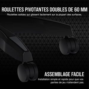 Corsair TC60 FABRIC Fauteuil Gaming Gris – Confort et Ajustabilité Garantie