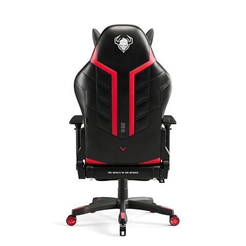 Diablo X-Ray Chaise Gaming Ergonomique Noir-Rouge, Accoudoirs 4D, 150 kg