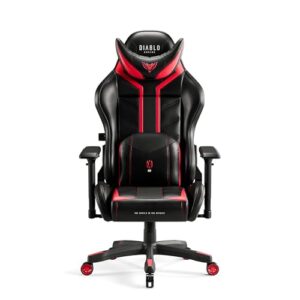 Diablo X-Ray Chaise Gaming Ergonomique Noir-Rouge, Accoudoirs 4D, 150 kg