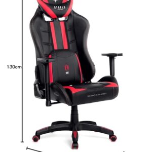 Diablo X-Ray Chaise Gaming Ergonomique Noir-Rouge, Accoudoirs 4D, 150 kg