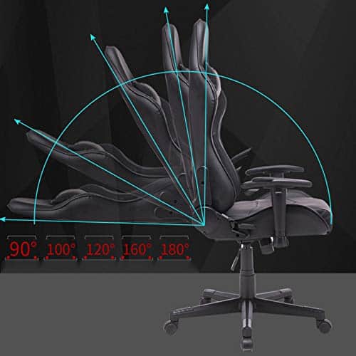FACAI Chaise de Jeu Inclinable 180° avec Appui-tête et Accoudoirs 4D