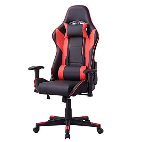 FACAI Chaise de Jeu Inclinable 180° avec Appui-tête et Accoudoirs 4D