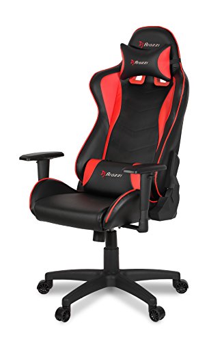 Fauteuil Gamer Arozzi Mezzo V2 Rouge en Faux Cuir 53x50x137 cm