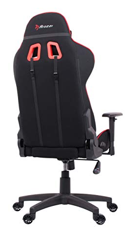 Fauteuil Gamer Arozzi Mezzo V2 Rouge en Tissu – 53 x 50 x 137 cm