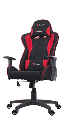Fauteuil Gamer Arozzi Mezzo V2 Rouge en Tissu – 53 x 50 x 137 cm