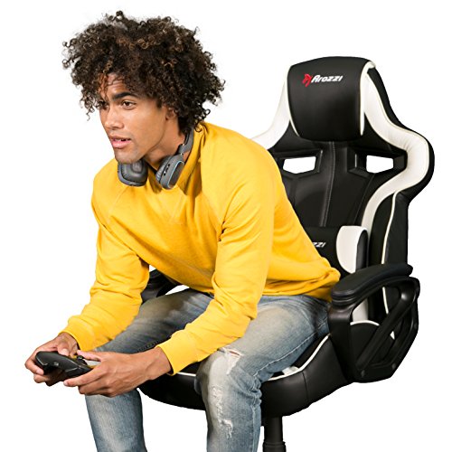 Fauteuil Gamer Arozzi Milano Similicuir Noir 50x55x130 cm