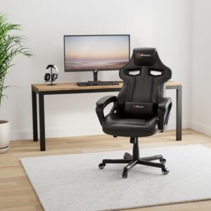 Fauteuil Gamer Arozzi Milano Similicuir Noir 50x55x130 cm