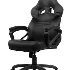 Fauteuil Gamer Arozzi Monza Noir en Faux Cuir – 50x55x130 cm