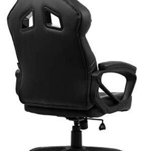 Fauteuil Gamer Arozzi Monza Noir en Faux Cuir – 50x55x130 cm