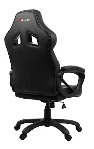 Fauteuil Gamer Arozzi Monza Noir en Faux Cuir – 50x55x130 cm