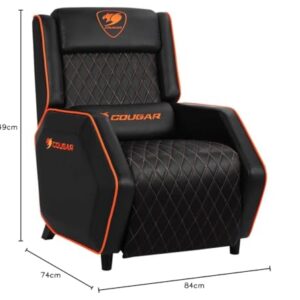 Fauteuil Gaming COUGAR Ranger Sofa PU Noir et Orange