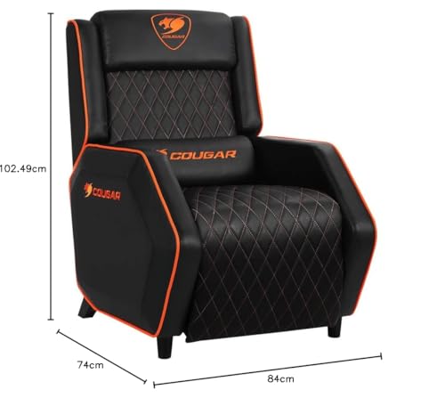 Fauteuil Gaming COUGAR Ranger Sofa PU Noir et Orange