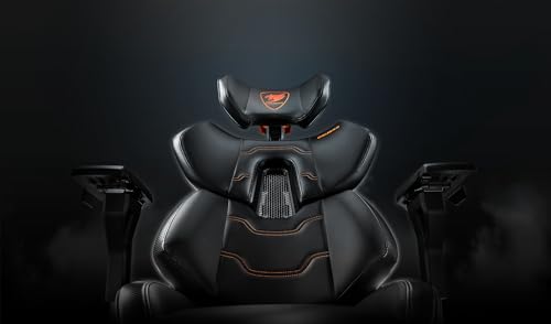 Fauteuil Gaming COUGAR TERMINATOR Noir – Ergonomique, Réglable, Appuie-tête 4D
