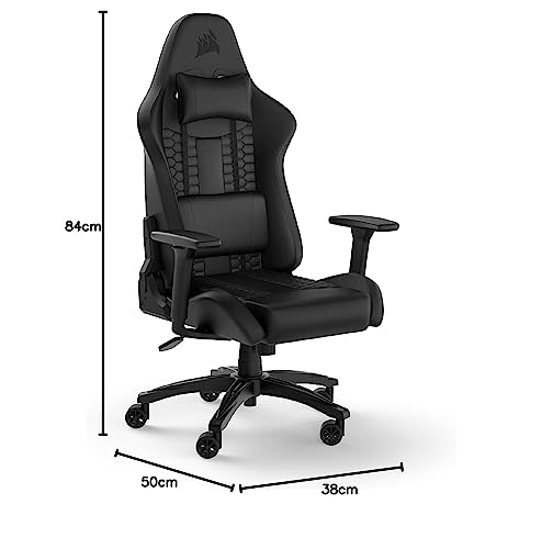 Fauteuil Gaming Corsair TC100 RELAXED – Similicuir, Coussins Détachables en Mémoire