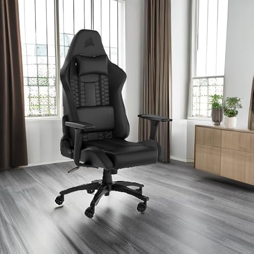 Fauteuil Gaming Corsair TC100 RELAXED – Similicuir, Coussins Détachables en Mémoire