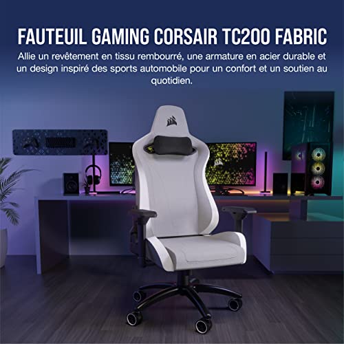 Fauteuil Gaming Corsair TC200 Fabric : Confort et Support Optimaux