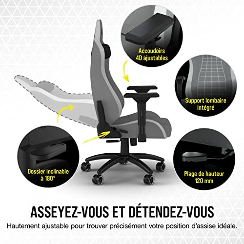 Fauteuil Gaming Corsair TC200 Fabric : Confort et Support Optimaux