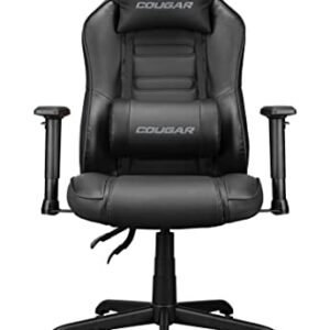 Fauteuil Gaming Cougar FUSIONSBLACK – Support Lombaire 3D et Réglable
