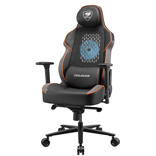 Fauteuil Gaming Cougar NXSYS Aero – Ventilateur ARGB 200mm, Accoudoirs 3D Réglables