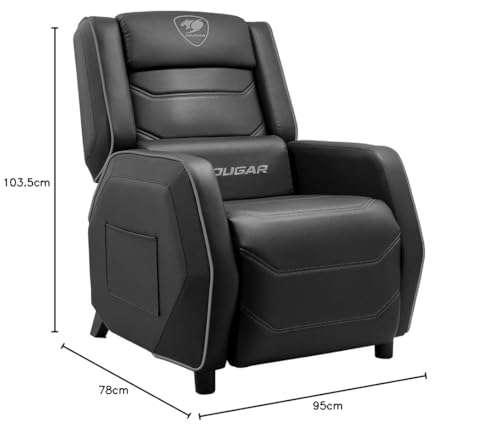 Fauteuil Gaming Cougar Ranger S Black – Ergonomique et Réglable