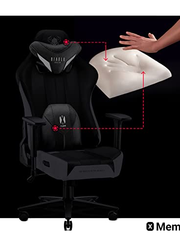 Fauteuil Gaming Diablo X-Player 2.0 – Chaise Ergonomique XL avec Accoudoirs 3D