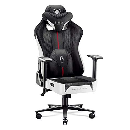 Fauteuil Gaming Diablo X-Player 2.0 – Chaise Ergonomique XL avec Accoudoirs 3D