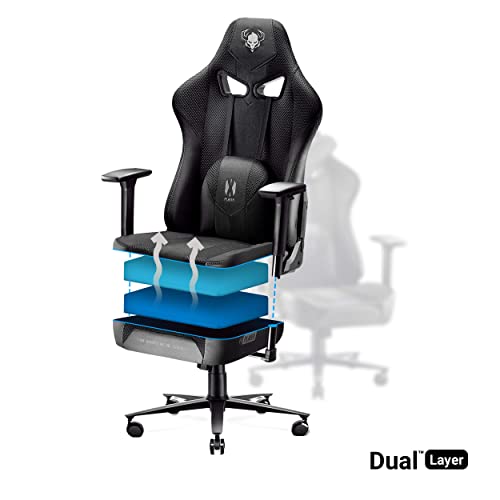 Fauteuil Gaming Diablo X-Player 2.0 – Chaise Ergonomique XL 160 kg avec Accoudoirs 3D