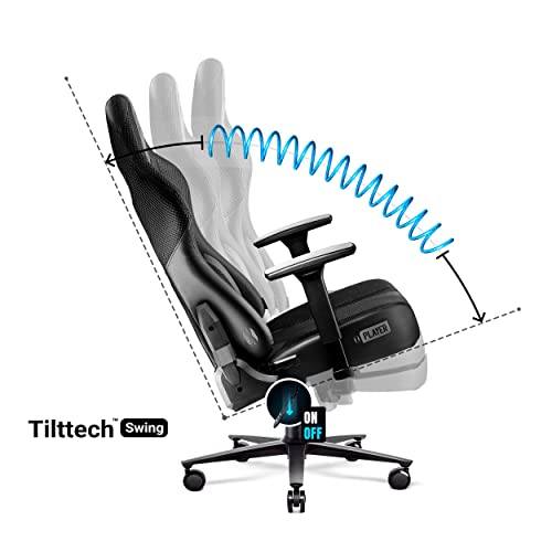 Fauteuil Gaming Diablo X-Player 2.0 – Chaise Ergonomique XL 160 kg avec Accoudoirs 3D