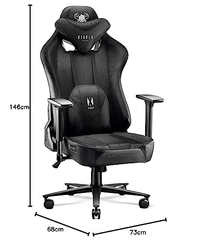 Fauteuil Gaming Diablo X-Player 2.0 – Chaise Ergonomique XL 160 kg avec Accoudoirs 3D