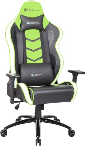Fauteuil Gaming Newskill Kaidan, Métal, Dossier Inclinable 180°, Accoudoirs 3D Vert