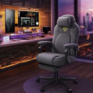 Fauteuil Gaming SONGMICS OBG072G01 Ergonomique avec Repose-Pieds et Appui-Tête