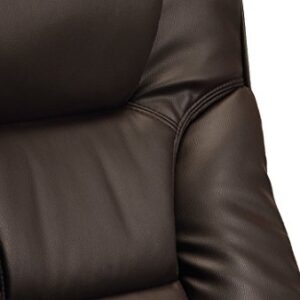 Fauteuil Inclinable Julian Bowen Malmo avec Repose-Pieds Chauffant en Similicuir Marron