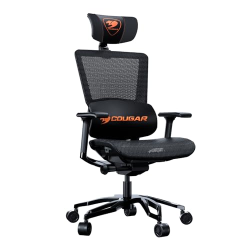 Fauteuil de Bureau COUGAR Gaming Argo Aluminium Noir pour Gamers