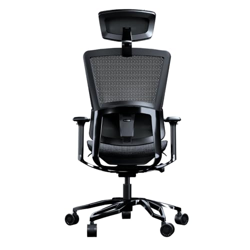 Fauteuil de Bureau COUGAR Gaming Argo Aluminium Noir pour Gamers