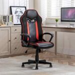 Fauteuil de Bureau Gaming Gris et Rouge Micron - DecoInParis