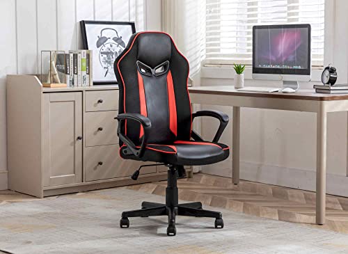 Fauteuil de Bureau Gaming Gris et Rouge Micron – DecoInParis