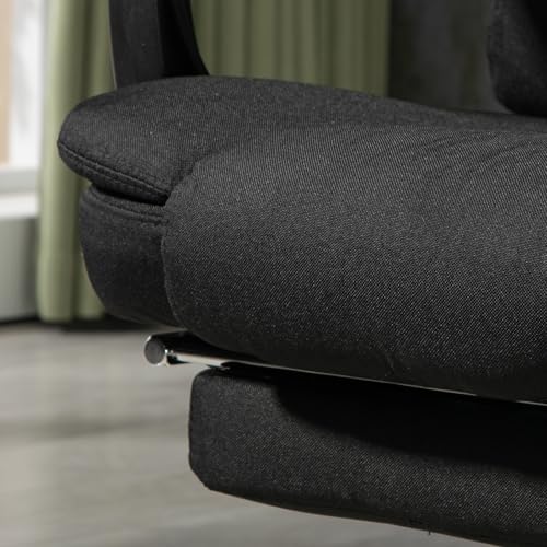 Fauteuil de Bureau Vinsetto Massant et Chauffant, Ergonomique Noir 360°