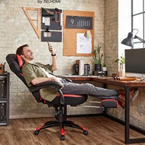 Fauteuil gamer ergonomique SONGMICS OBG77BR avec repose-pieds et support lombaire
