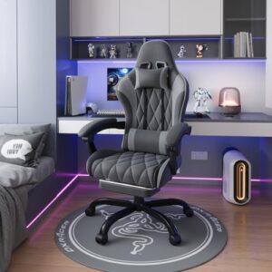 Flamaker Masstange Chaise Gaming Ergonomique avec Repose-Pieds et Dossier Réglable