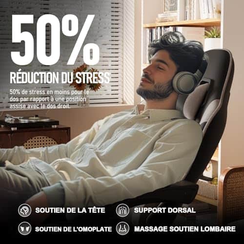 Flamaker Masstange Chaise Gaming Ergonomique avec Repose-Pieds et Dossier Réglable