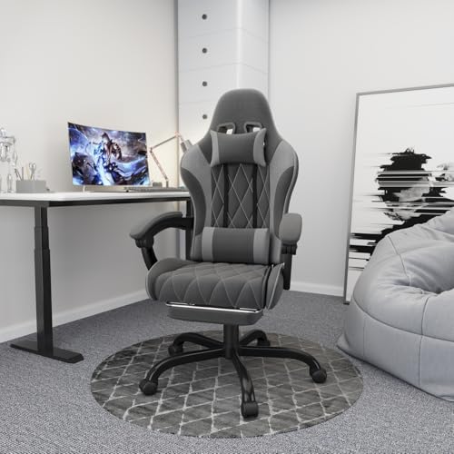 Flamaker Masstange Chaise Gaming Ergonomique avec Repose-Pieds et Dossier Réglable