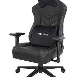 Siège Gamer ORAXEAT MX850 avec Coussins en Mousse à Mémoire – Noir/Gris