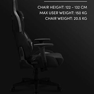 Chaise de Gaming SENSE7 Sentinel Extra Size HDF Noir/Gris