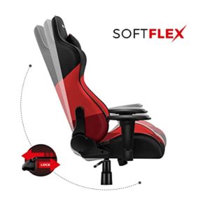 Huzaro Force 6.2 : Chaise Gamer Ergonomique Rouge Réglable jusqu’à 130 kg