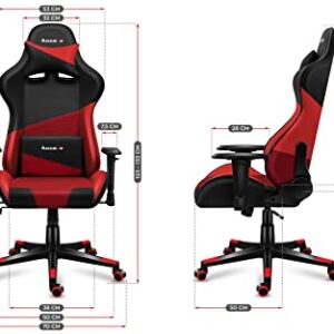 Huzaro Force 6.2 : Chaise Gamer Ergonomique Rouge Réglable jusqu’à 130 kg