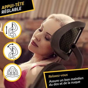 KLIM K800 : Chaise de Bureau Ergonomique avec Support Lombaire et Accoudoirs 4D