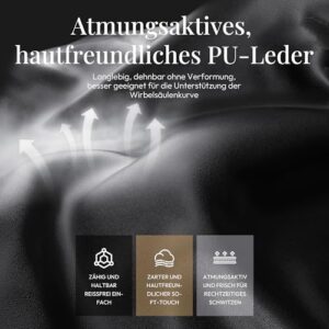 MEENICE Chaise Gaming Ergonomique Noir avec Coussin à Refroidissement et Massage