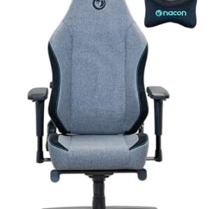 Nacon Pro Silla Gaming Gris – Siège de Jeu Confortable et Ergonomique