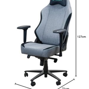 Nacon Pro Silla Gaming Gris – Siège de Jeu Confortable et Ergonomique