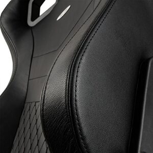 Noblechairs Epic : Chaise de Gaming et Bureau en Cuir Véritable Noir